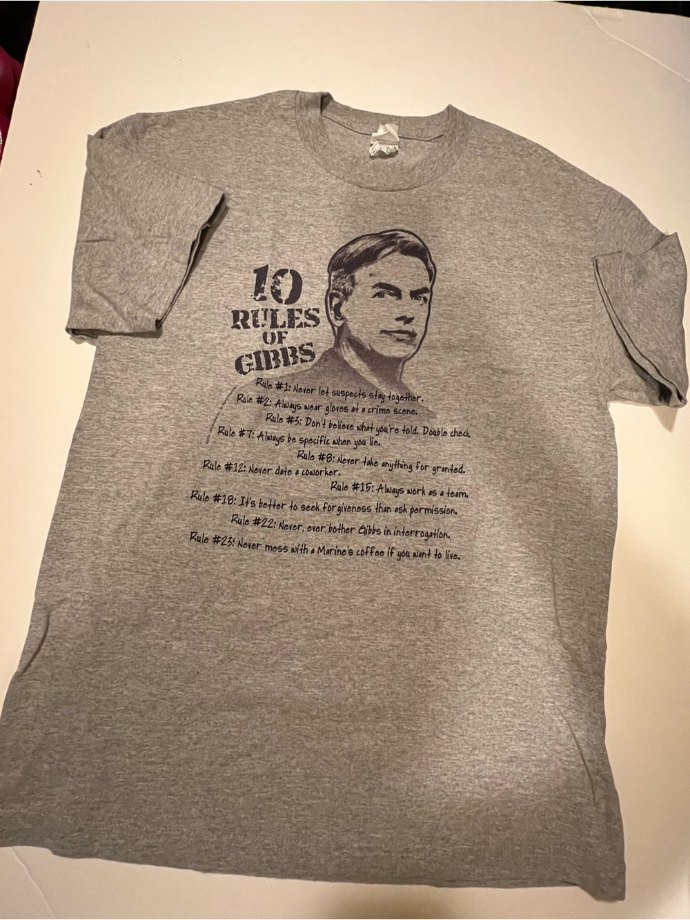 MEN’S NCIS GIBBS “RULES” T-SHIRT.